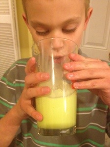 homemade shamrock shake