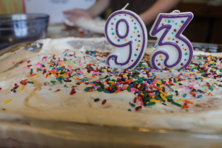 The boys thought it would be funny to say Hubby was 93.