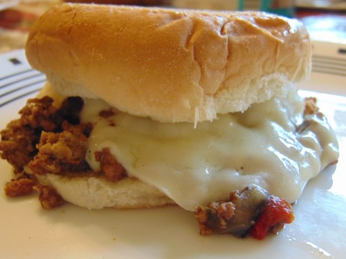 Slow Cooker Cheese Steak Sloppy Joes