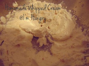 Homemade Whipped Cream