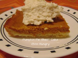Pumpkin Pie Sheet Cake