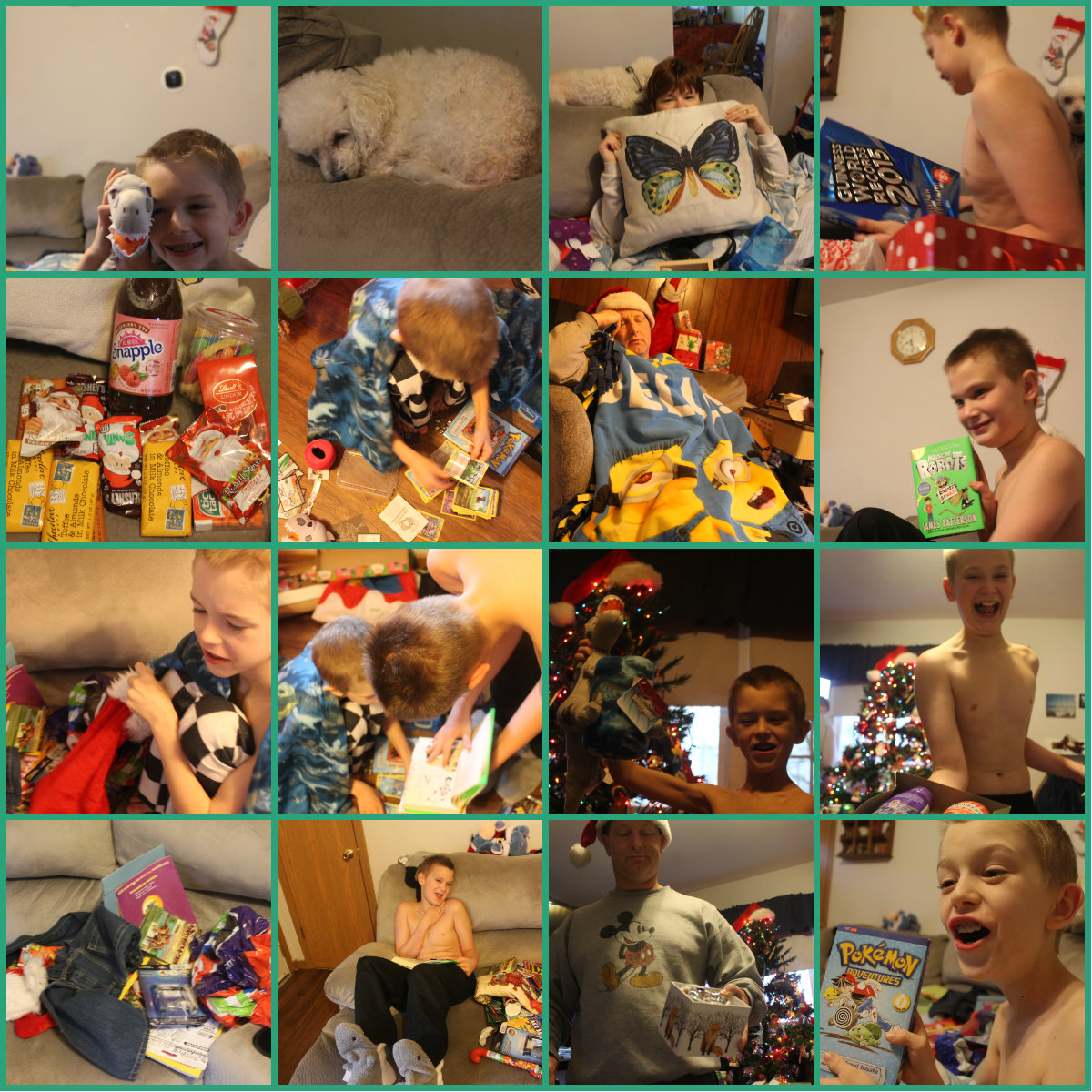 Christmas day collage