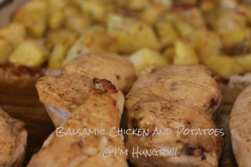 balsamic chicken and potatoes