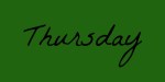 Thursday