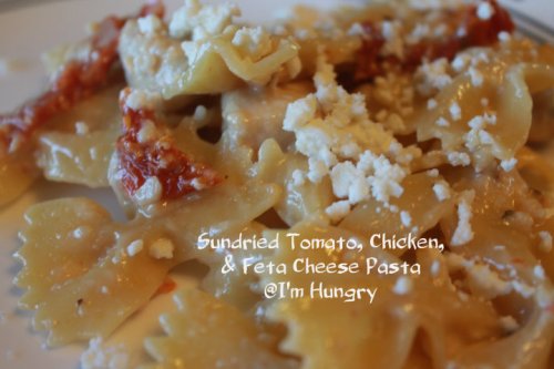 Sundried Tomato, Chicken, and Feta Pasta
