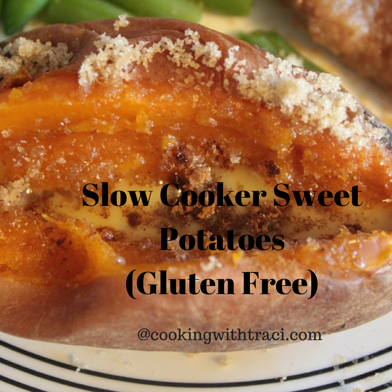 Slow Cooker Sweet Potatoes (Gluten Free)